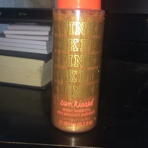 Pink Victoria Secret shimmer bronzing oil